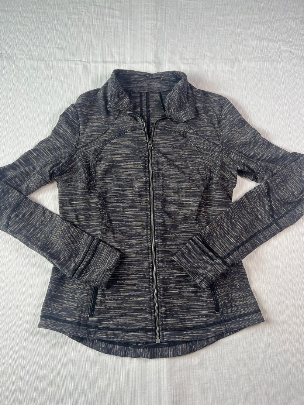 Lululemon Athletica Heathered Charcoal Full-Zip Jacket